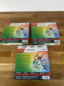 Pokemon TCG First Partner Illustration Collection Series 1 - x3 - SEALED - Image 2
