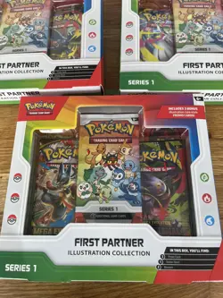 Pokemon TCG First Partner Illustration Collection Series 1 - x3 - SEALED - Image 3