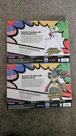 Pokemon TCG Ascended Heroes Premium Poster Collection X 2 Mega Lucario Gardevoir - Image 2