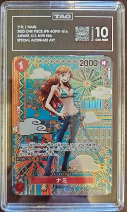 Nami (SP) OP01-016 Awakening of the New Era Foil Japanese TAG 10 - Image 1