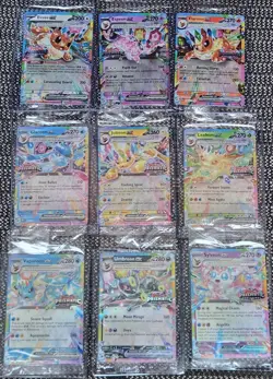 Prismatic Evolutions Surprise Box Sealed Stamped Promo Cards Complete Set of 9 - Image 1