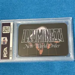 1995 Illuminati NWO Assassins Enough is Enough Trump Card PSA 5 - Image 3