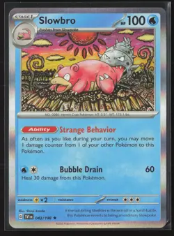Slowbro Rare SV01: Scarlet & Violet Base Set 043/198 NM Pokemon Card Holo - Image 1