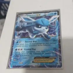 Pokemon Glaceon EX Ultra Rare Holo Fates Collide 20/124 170 HP Card - Image 1