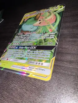 Pokemon TCG Venusaur and Snivy GX Card 1/236 Tag Team Cosmic Eclipse - Image 3