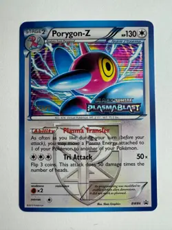 STAFF Pokemon Card Porygon-Z BW84 Promo Prerelease Plasma Blast BW Holo LP *BTX - Image 1