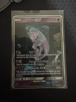 Pokemon Mewtwo GX Secret Rare 78/73 Shining Legends Holo Card HP 190 - Image 1