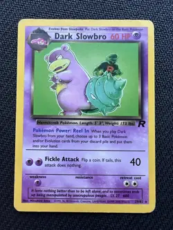 DARK SLOWBRO - 29/82 - TEAM ROCKET - RARE POKEMON CARD - MP/HP - Image 1