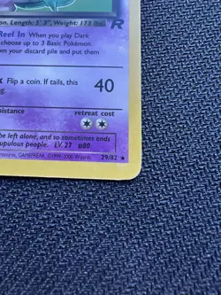 DARK SLOWBRO - 29/82 - TEAM ROCKET - RARE POKEMON CARD - MP/HP - Image 4