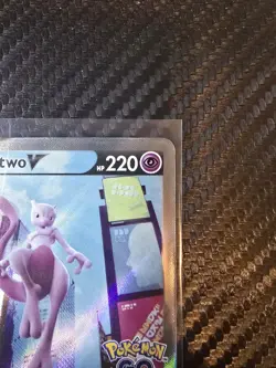 Pokemon Go Mewtwo v Alternate Full Art Holo Rare Card 072/078 Pokemon TCG - Image 5