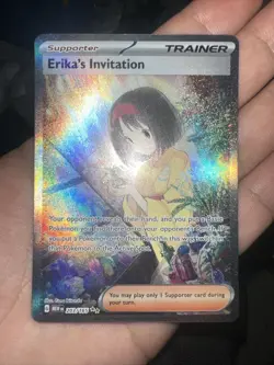 Pokemon Erika's Invitation 203/165 SV151 Illustration Rare Full Art Holo Card - Image 1