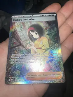 Pokemon Erika's Invitation 203/165 SV151 Illustration Rare Full Art Holo Card - Image 2