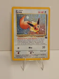 Pokemon TCG Eevee #11 Black Star Holo Promo Card 1999 WOTC - Image 1