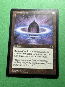 **Lotus Petal** ~Tempest~ MTG: Magic the Gathering, Light Play (LP) - Image 1