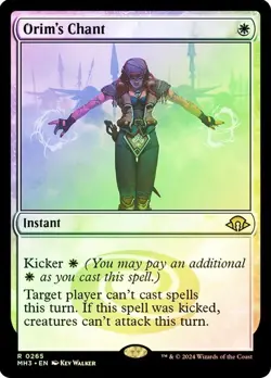NM Foil Orim's Chant, MGT, Modern Horizons 3, Magic the Gathering, 265 - Image 1