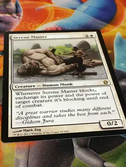 C6762 MTG MAGIC GATHERING COMMANDER 2013 SERENE MASTER #20 LP RARE - Image 2