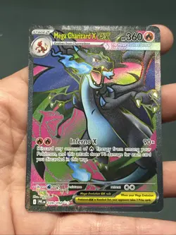 Pokemon TCG Phantasmal Flames 2025 Mega Charizard X EX Ultra Rare 109/094- NM - Image 1