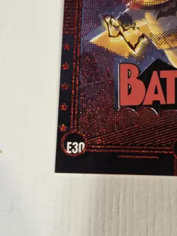 Pikachu as BATMAN E4 Rare RED Holo Heroes & Villains👊Pokemon Fan Art Error Card - Image 3