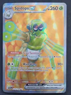 Spidops ex 223/198 Ultra Rare Scarlet & Violet Base Pokemon - Image 1