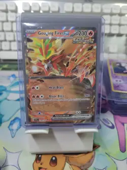 Pokemon TCG Gouging Fire Ex S&V Temporal Forces 038/162 Double Rare, NM - Image 1