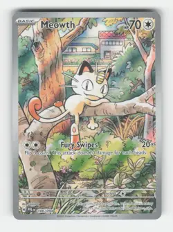 Meowth ME02: Phantasmal Flames (PFL) 106/094 Holofoil Illustration Rare NM EN - Image 1