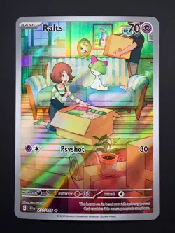 Ralts 211/198 Pokemon Scarlet & Violet Illustration Rare Near Mint (NM) 2023 - Image 1