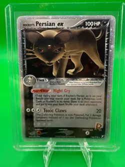NM 2005 Pokemon EX Unseen Forces Rocket's Persian EX 116/115 - Image 1