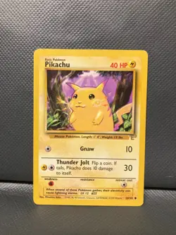 PIKACHU E3 PROMO [LP] WOTC VINTAGE POKEMON CARD #58 - Image 1