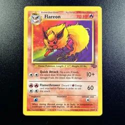 Flareon 19/64 Jungle Non-Holo Rare WOTC Vintage Pokemon Card 1999 Near Mint NM - Image 1