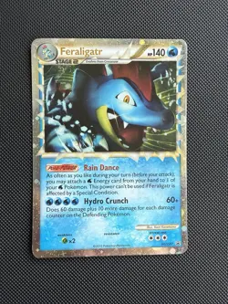 Pokemon Feraligatr Prime HGSS07 Holo Black Star Promo MP - Image 1