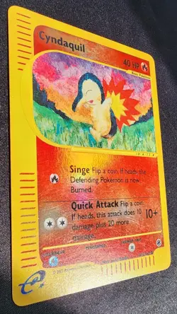 Pokemon Reverse Holo eReader Cyndaquil- Expedition- 104/165- LP - Image 3