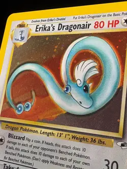 Pokemon TCG Erika's Dragonair Gym Heroes 4/132 Holo Unlimited Holo Rare - Image 3