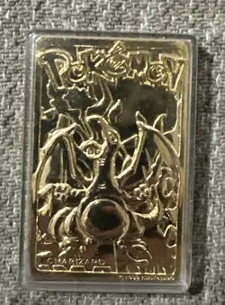 1999 Burger King Pokemon 23K Gold Plated Charizard BK - Image 3