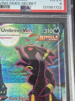 Pokemon 2021 Umbreon VMAX 215/203 Alt Art Secret Rare Evolving Skies PSA 4 - Image 4