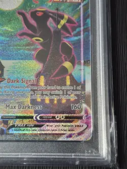 Pokemon 2021 Umbreon VMAX 215/203 Alt Art Secret Rare Evolving Skies PSA 4 - Image 5