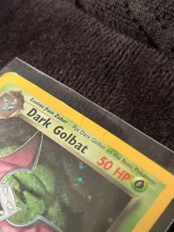 Pokemon TCG- Dark Golbat Holo Rare 7/82 Unlimited SWIRL - HP - Image 4