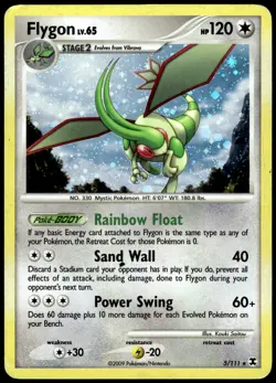 Flygon 5/111 Holo Rare Rising Rivals Pokemon Holo HP - Image 1