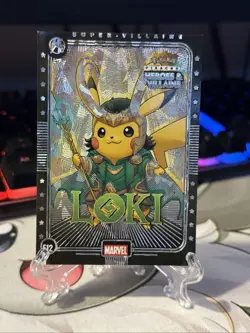 Loki Pokemon Pikachu Heroes & Villains E12 Silver - Image 1