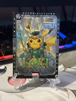 Loki Pokemon Pikachu Heroes & Villains E12 Silver - Image 2