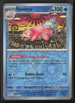 Slowbro Rare SV01: Scarlet & Violet Base Set 043/198 NM Pokemon Reverse Holo - Image 1