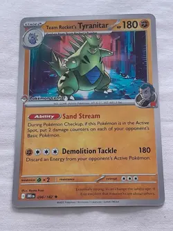 Team Rocket's Tyranitar (Pokemon Center Exclusive) 096/182 - Image 1