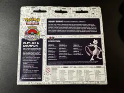 Pokemon Mewtwo & Mew GX 71/236 TCG Deck World Championship 2019 Henry Brand - Image 2