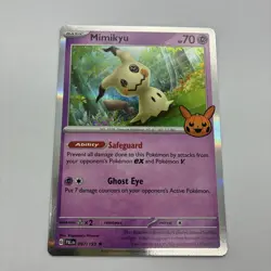 Pokemon TCG Paldea Evolved Mimikyu 097/193 Holo Rare Trick Or Trade 2023 NM - Image 1
