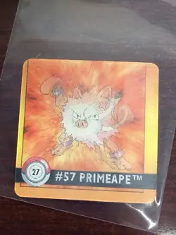Pokemon 1999 Artbox Flipz | Premier Edition | #56 MANKEY/ #57 PRIMEAPE - Image 1
