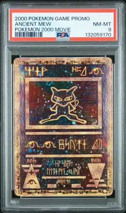 2000 POKEMON GAME MOVIE POKEMON 2000 MOVIE ANCIENT MEW PSA 8 - Image 1