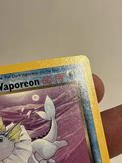 2000 vintage Pokemon TCG Dark Vaporeon 45/82 Team Rocket Wotc LP rare - Image 5