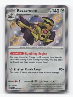 Pokemon TCG - Revavroom 193/091 Near Mint Shiny Rare Paldean Fates - Image 1