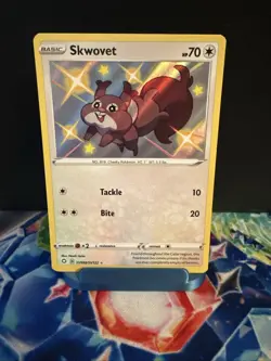 Skwovet Lightly Played SV099/SV122 Shining Fates: Shiny Vault Holo Pokemon TCG - Image 1