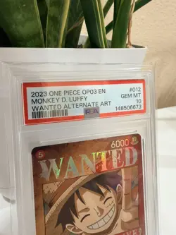 One Piece Pillars of Strength OP03 Monkey D. Luffy Wanted Poster ST01-012 PSA 10 - Image 5