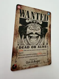 One Piece CCG Gol D Roger SP OP09-118 OP13 Wanted Poster - Near Mint English - Image 2